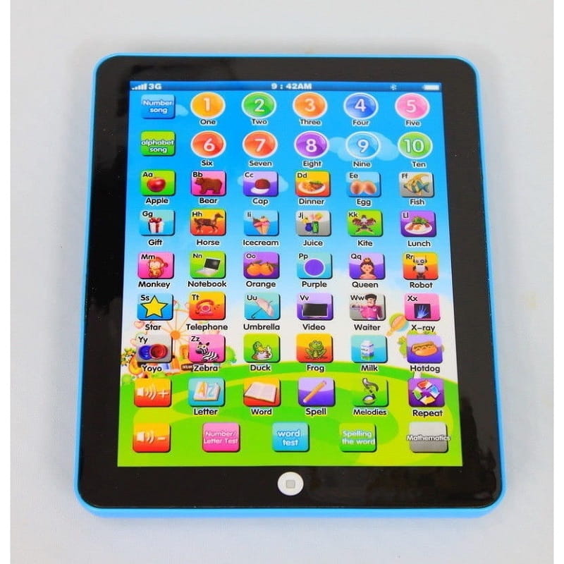 Interactive Learning Tablet for Children with Sounds, Colours and Quiz Function – 7.5 Inches