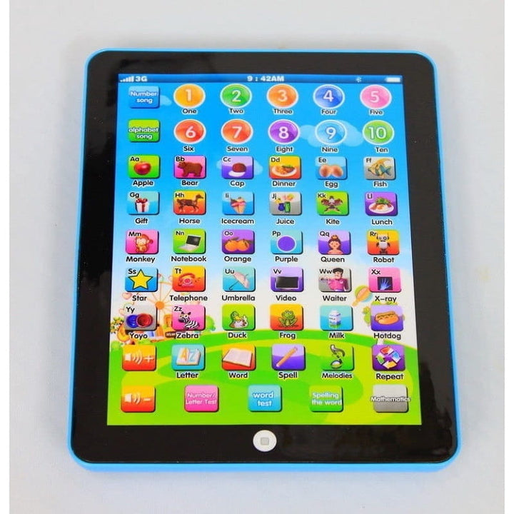 Interactive Learning Tablet for Children with Sounds, Colours and Quiz Function – 7.5 Inches