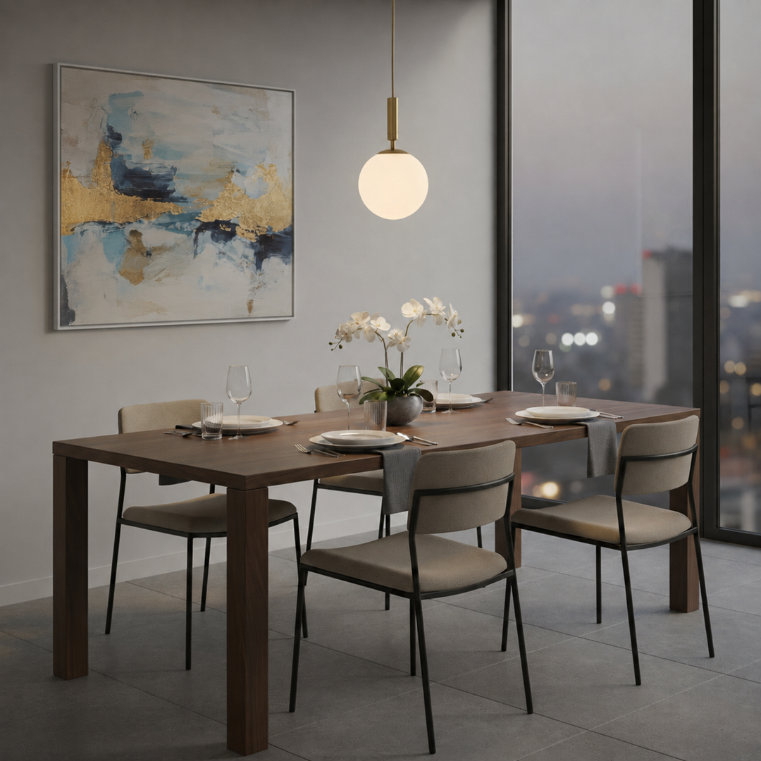 Golden Scandinavian Pendant Lamp