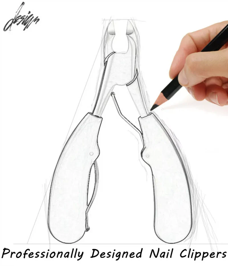 Nagelknipser für Senioren, Scharf, Ergonomisch und Ideal für Dicke Nägel