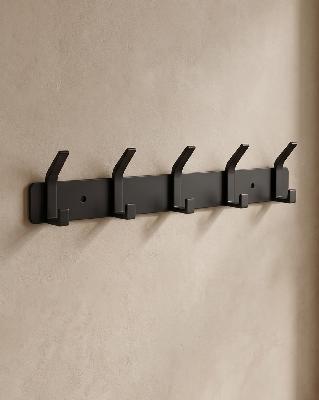 Aluminium Wall Hooks – 3, 4, 5 or 6 Hooks | Bathroom Towel Rail