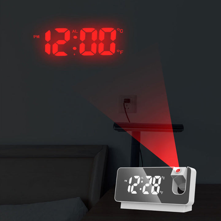 Modern Alarm Clock Projector | Multifunctional Alarm Clock with Projection