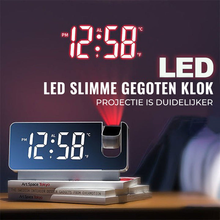 Modern Alarm Clock Projector | Multifunctional Alarm Clock with Projection