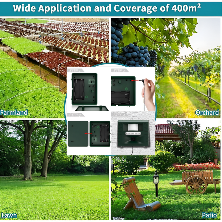 Woodpecker Ultrasonic Repeller for Effective Bird Control