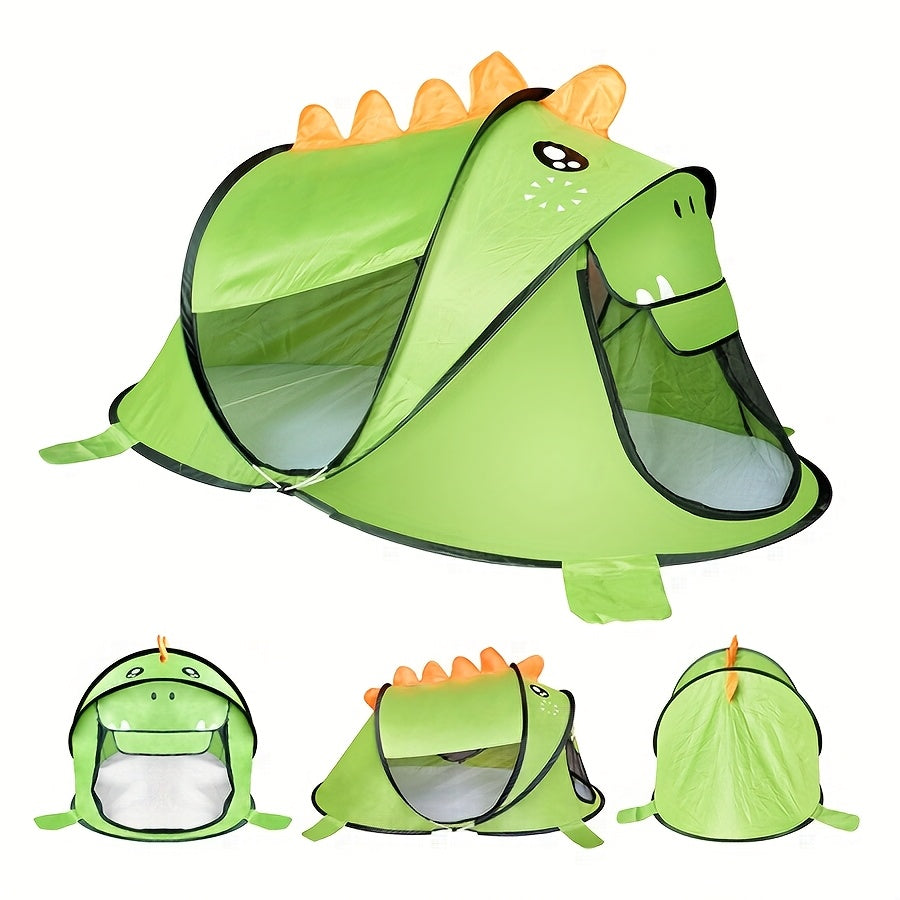 Set Pop-up-Spielzelte für Kinder mit Dinosauriern, Haien und Bären mit UPF-50-Sonnenschutz – Atmungsaktiv und tragbar für Babys und Kleinkinder