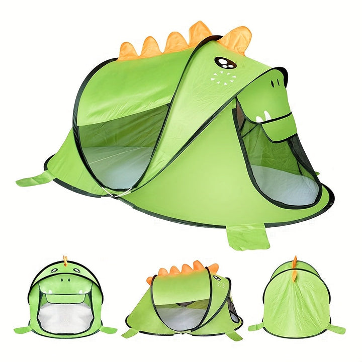 Set Pop-up-Spielzelte für Kinder mit Dinosauriern, Haien und Bären mit UPF-50-Sonnenschutz – Atmungsaktiv und tragbar für Babys und Kleinkinder