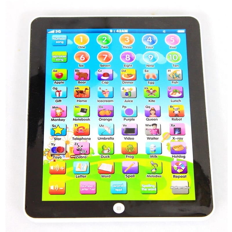 Interactive Learning Tablet for Children with Sounds, Colours and Quiz Function – 7.5 Inches