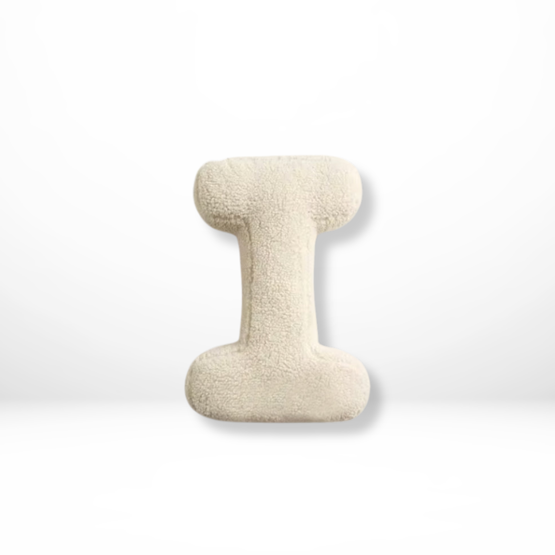 Avenia - Velvet Decorative Cushion with Letters from A to Z