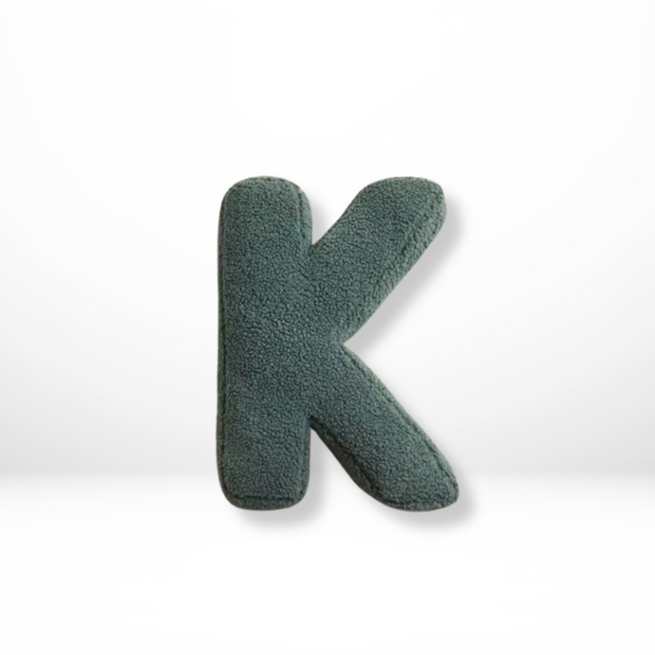 Avenia - Velvet Decorative Cushion with Letters from A to Z