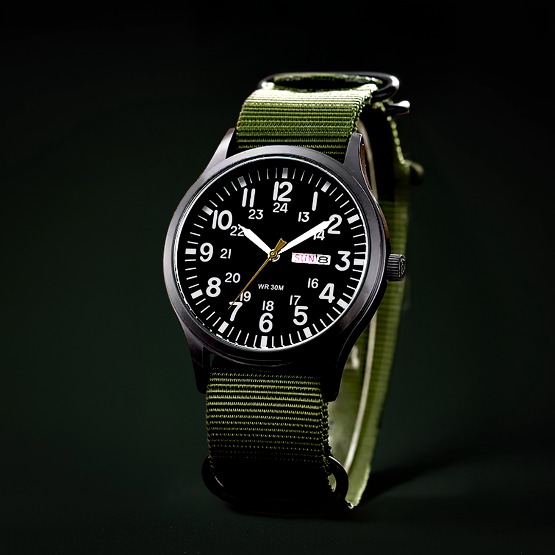 Men's Outdoor Watch – 100m Waterproof, Scratch-Resistant Sapphire Glass