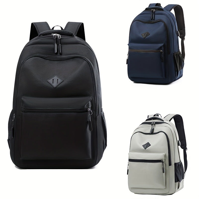 Urban School Backpack - Water-Repellent with Bottle Pocket