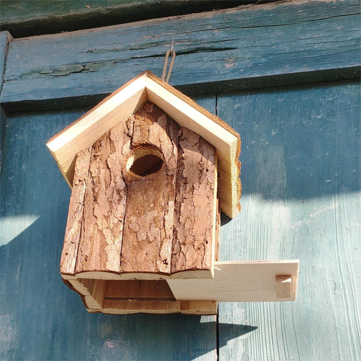 Rustic Wooden Bird House – A Cosy Home for Garden Birds