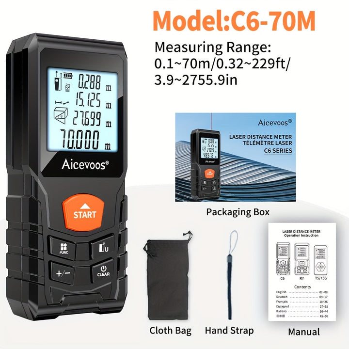 Compact Laser Measure – Precise and Rugged Measuring Tool