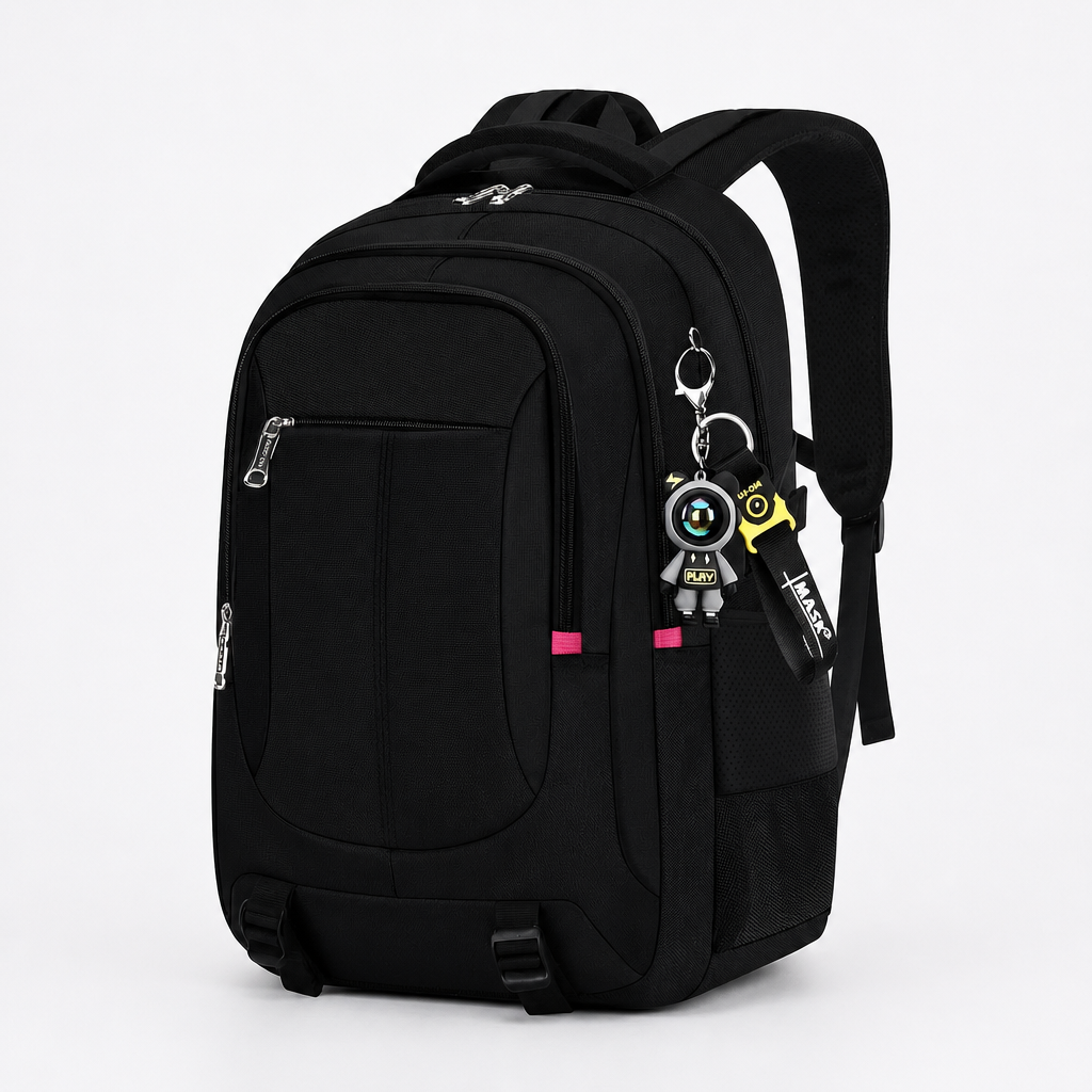 Boxy School Backpack with Compartments – Vakron