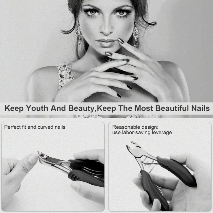 Nail Clipper for the Elderly, Sharp, Ergonomic and Ideal for Thick Nails