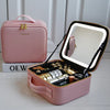 GlowLuxe LED Vanity Case | Portable Beauty Organizer with Adjustable LED Mirror for a Flawless Makeup Look