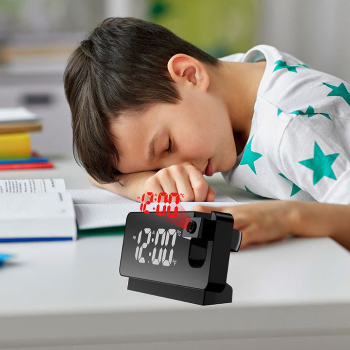 Modern Alarm Clock Projector | Multifunctional Alarm Clock with Projection