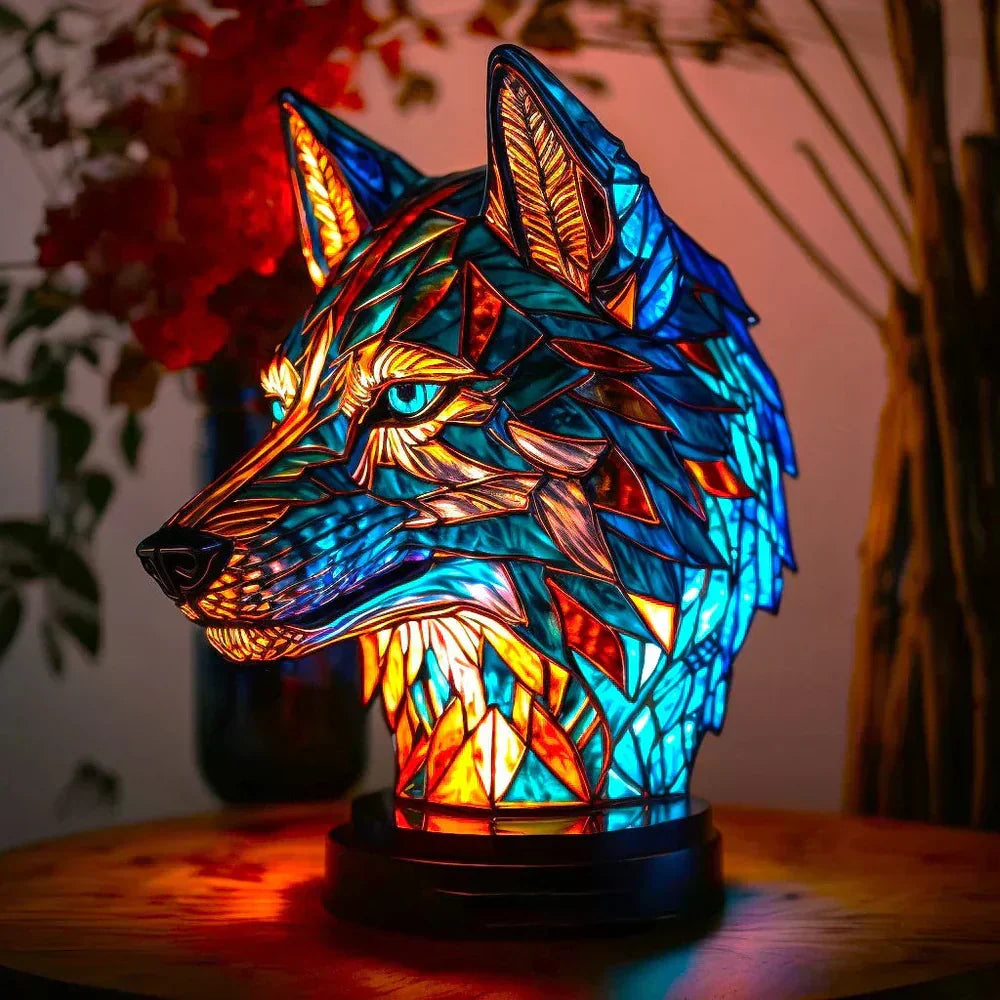 Coloured Glass Animal Lamps – Artistic Table Decoration