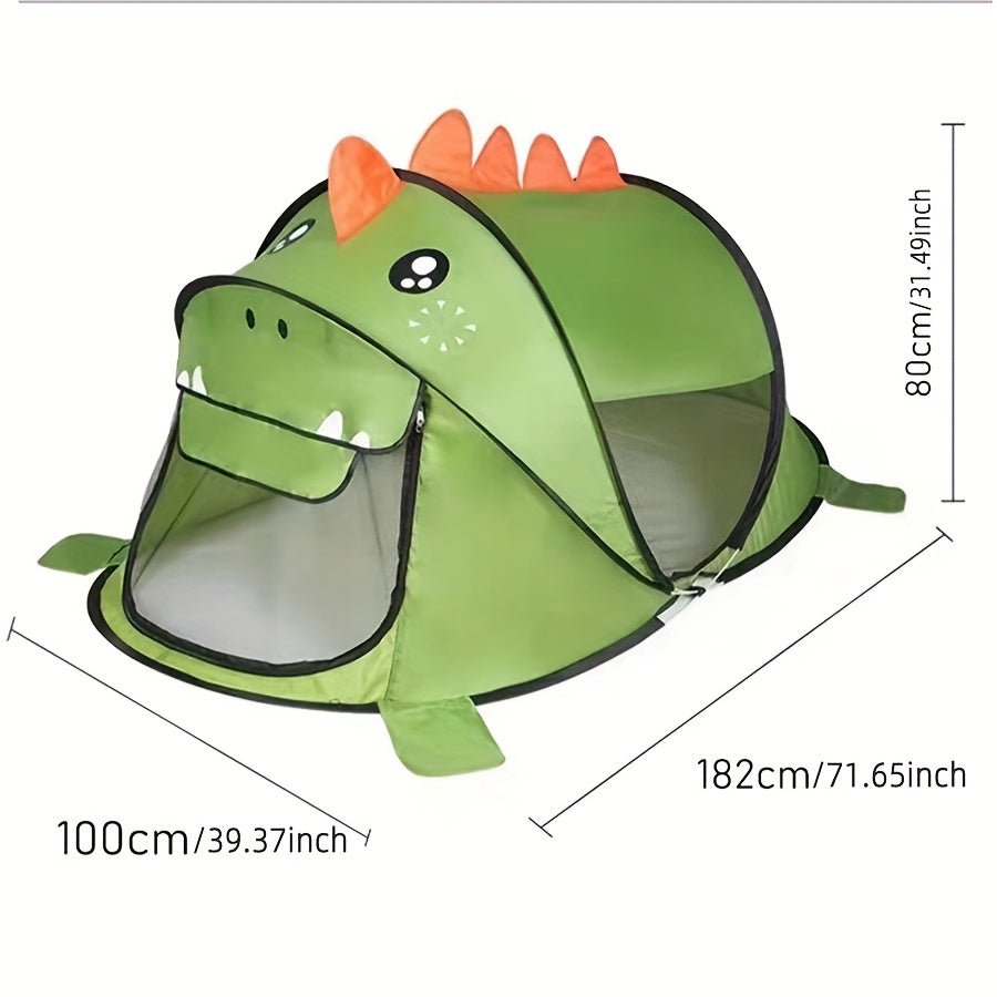 Pop-Up Play Tent Set for Kids with Dinosaurs, Sharks and Bears with UPF 50 Sun Protection – Breathable and Portable for Babies and Toddlers