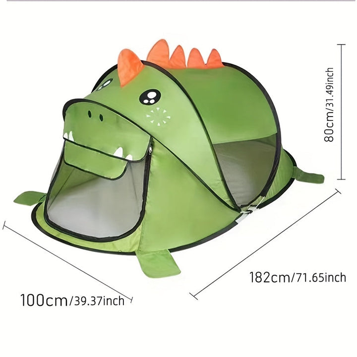 Pop-Up Play Tent Set for Kids with Dinosaurs, Sharks and Bears with UPF 50 Sun Protection – Breathable and Portable for Babies and Toddlers