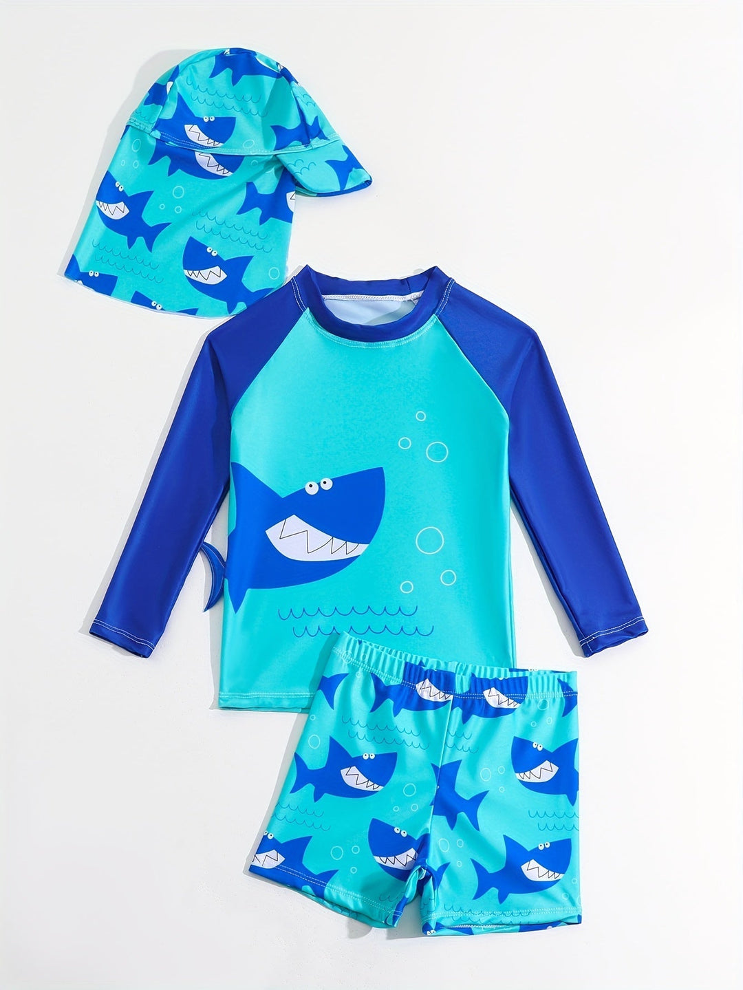 3-Piece Kids' Swimwear Set – Comfortable and Sun-Protective