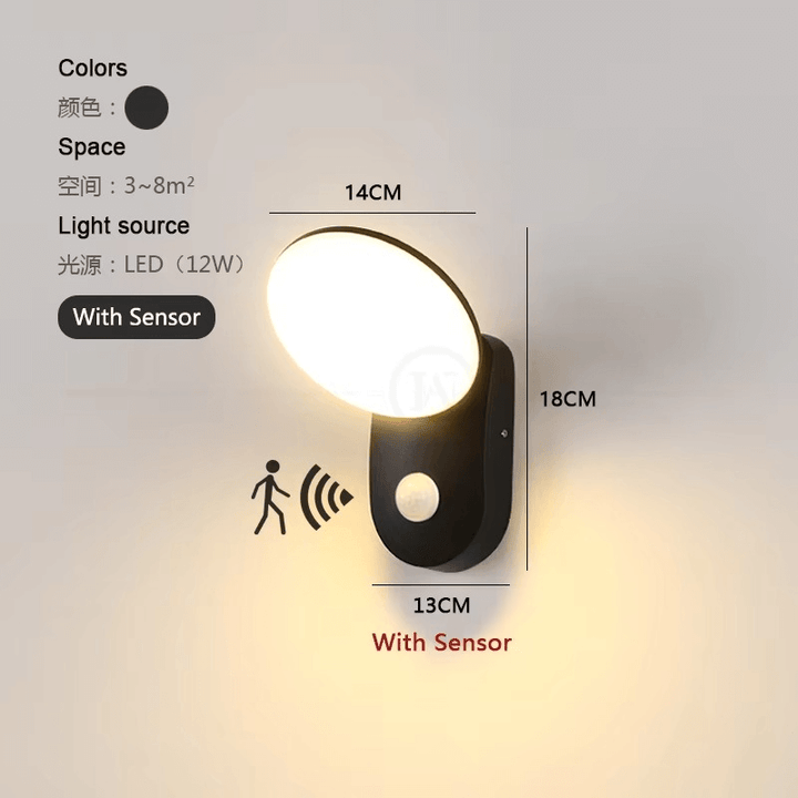Smart LED Wall Lamp with Motion Sensor