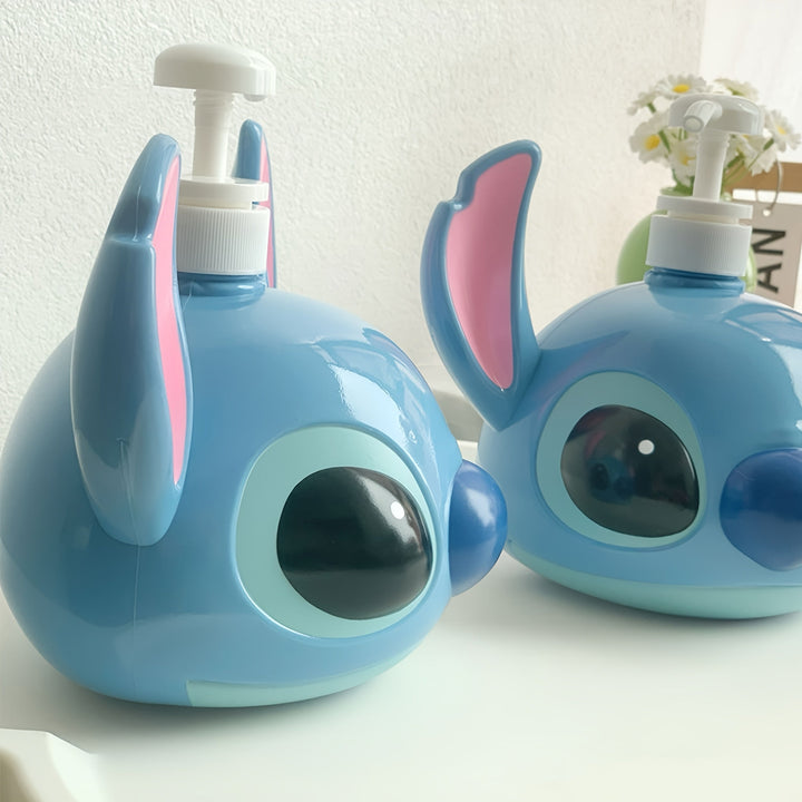 Disney Stitch PVC Shampoo Dispenser – Perfect for Bathroom and Kitchen
