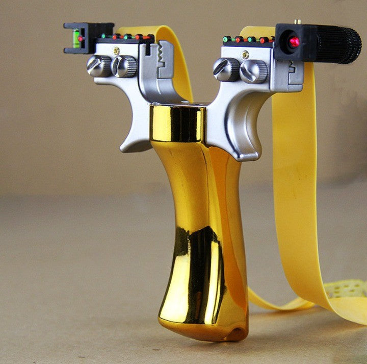 High-Precision Slingshot with Laser Lock