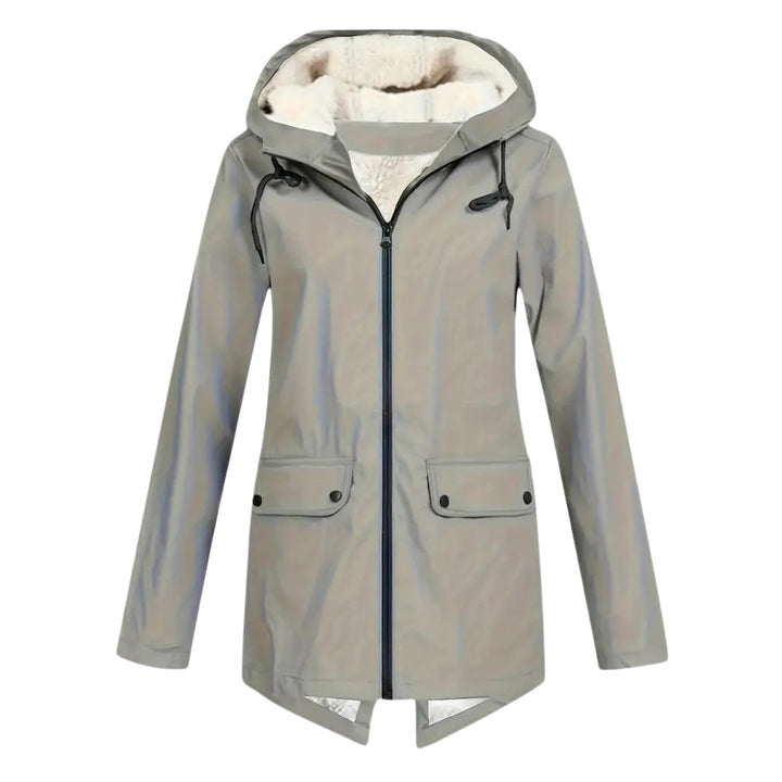 Waterproof Women's Coat – Fleece-Lined – with Hood