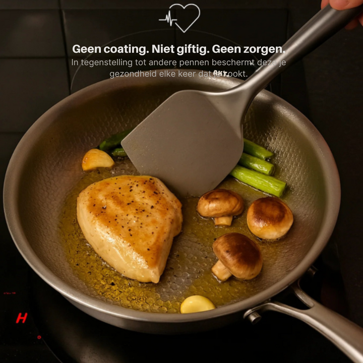 Titanium Cookware Set – Pot, Kitchen Utensils & Chopping Board | Essentials for a Sustainable Kitchen