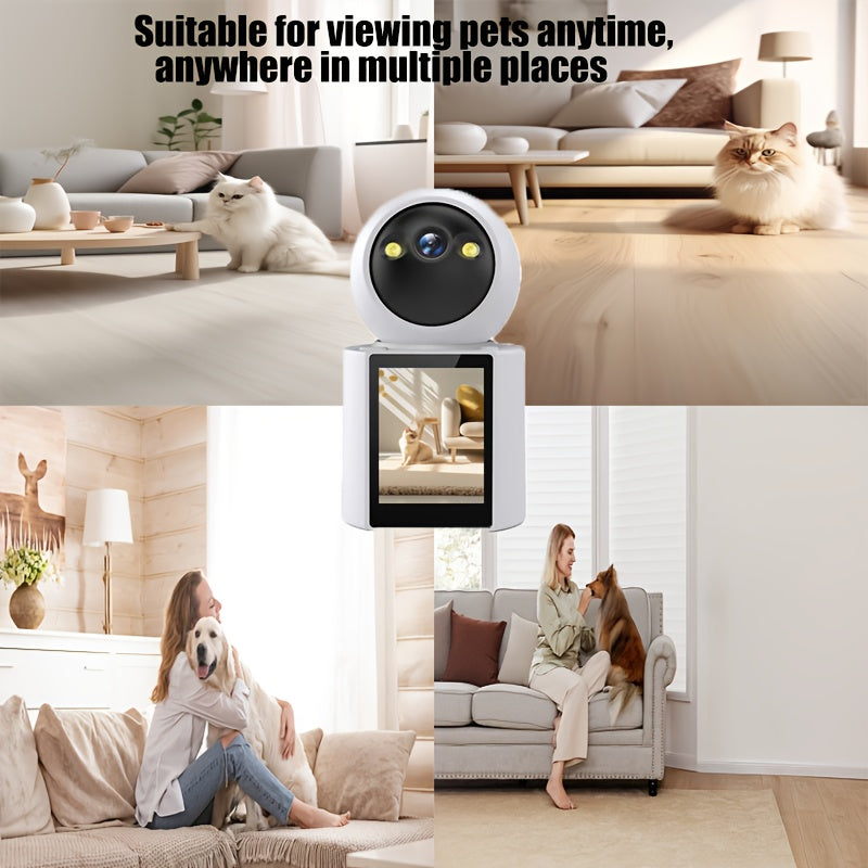 Pet Camera with Screen – Two-Way Audio and Night Vision