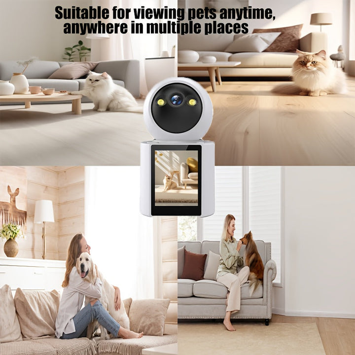Pet Camera with Screen – Two-Way Audio and Night Vision
