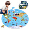 70-Piece Floor Puzzle – Round World Map Design for Children