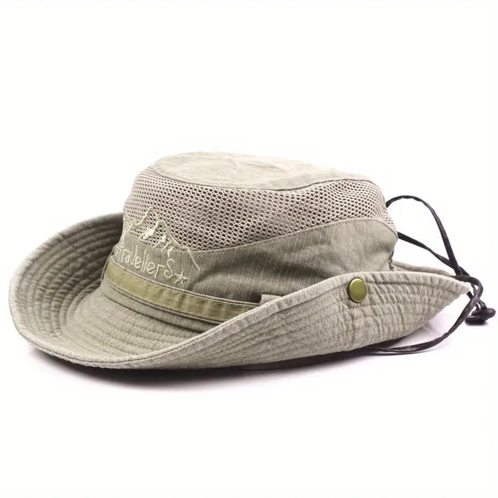 Outdoor-Sonnenhut mit Verstellbaren Riemen und Breiter Krempe – Solantra