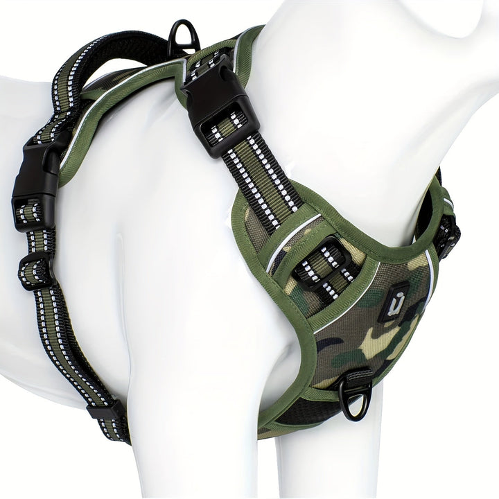Reflective No-Pull Dog Harness – Easy Walking and Training with Handle