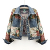 Women’s Floral Denim Jacket