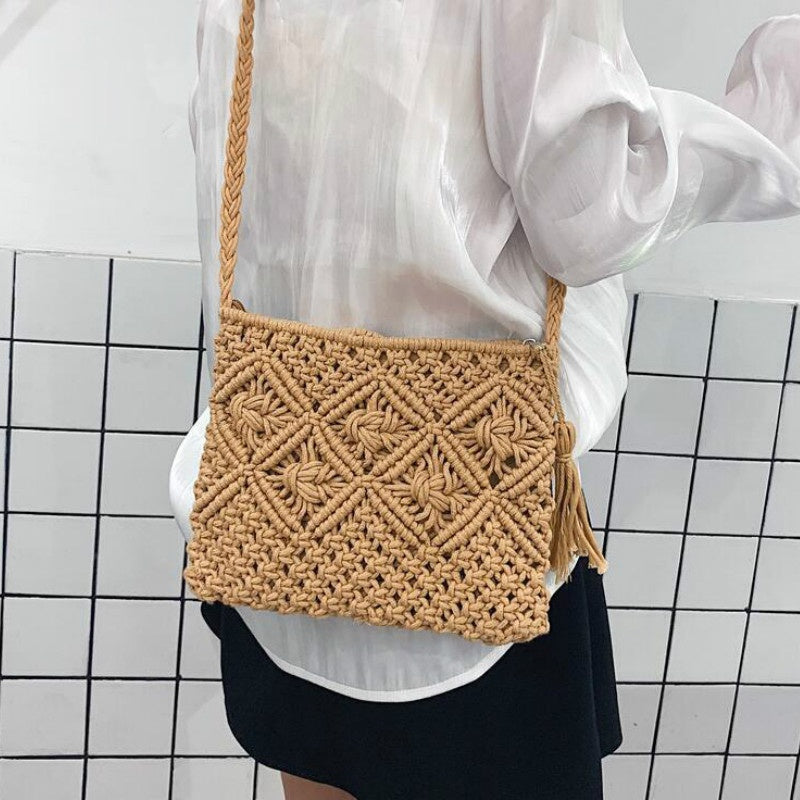 Lunero Eindhoven Gwen Woven Shoulder Bag | Stylish Summer Bag for Women