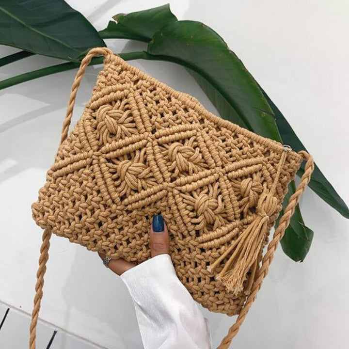 Lunero Eindhoven Gwen Woven Shoulder Bag | Stylish Summer Bag for Women