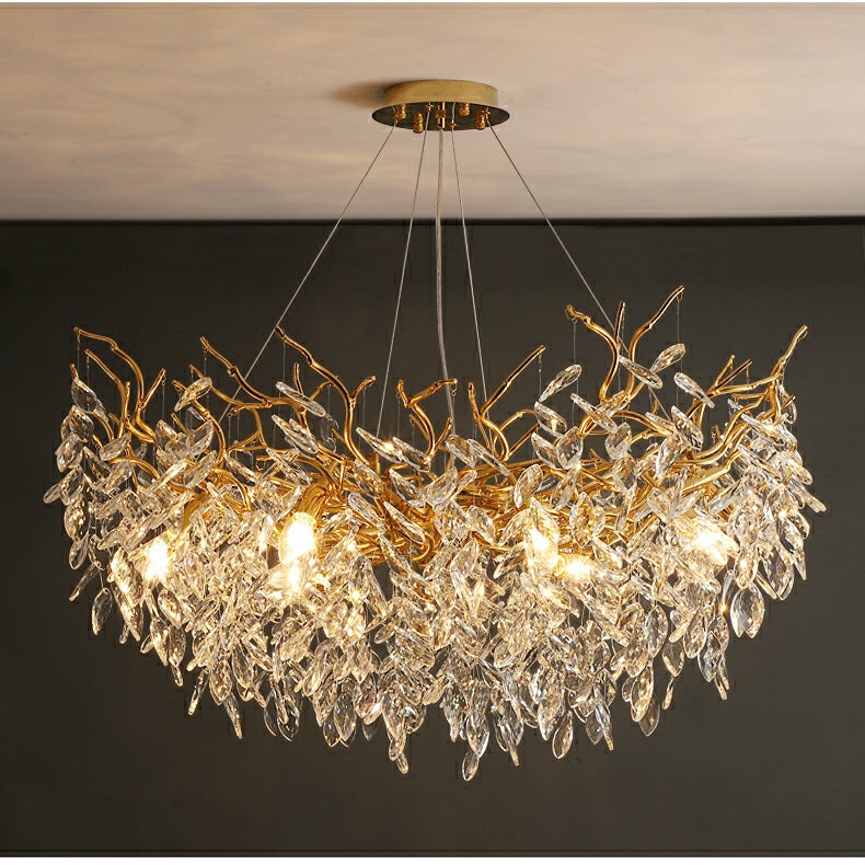 Elegant Branch Chandelier – Modern Crystal Pendant Lamp
