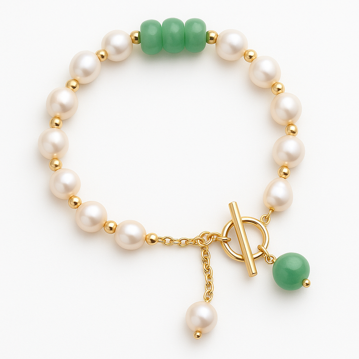 Soft Sea Pearl Bracelet with Refined Details