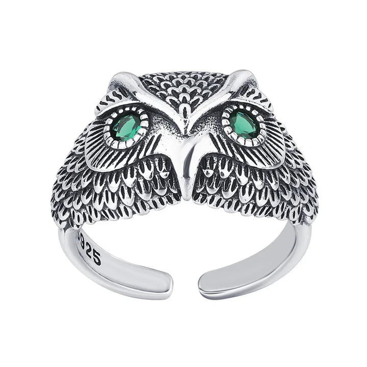 Sterling Silver Owl Ring