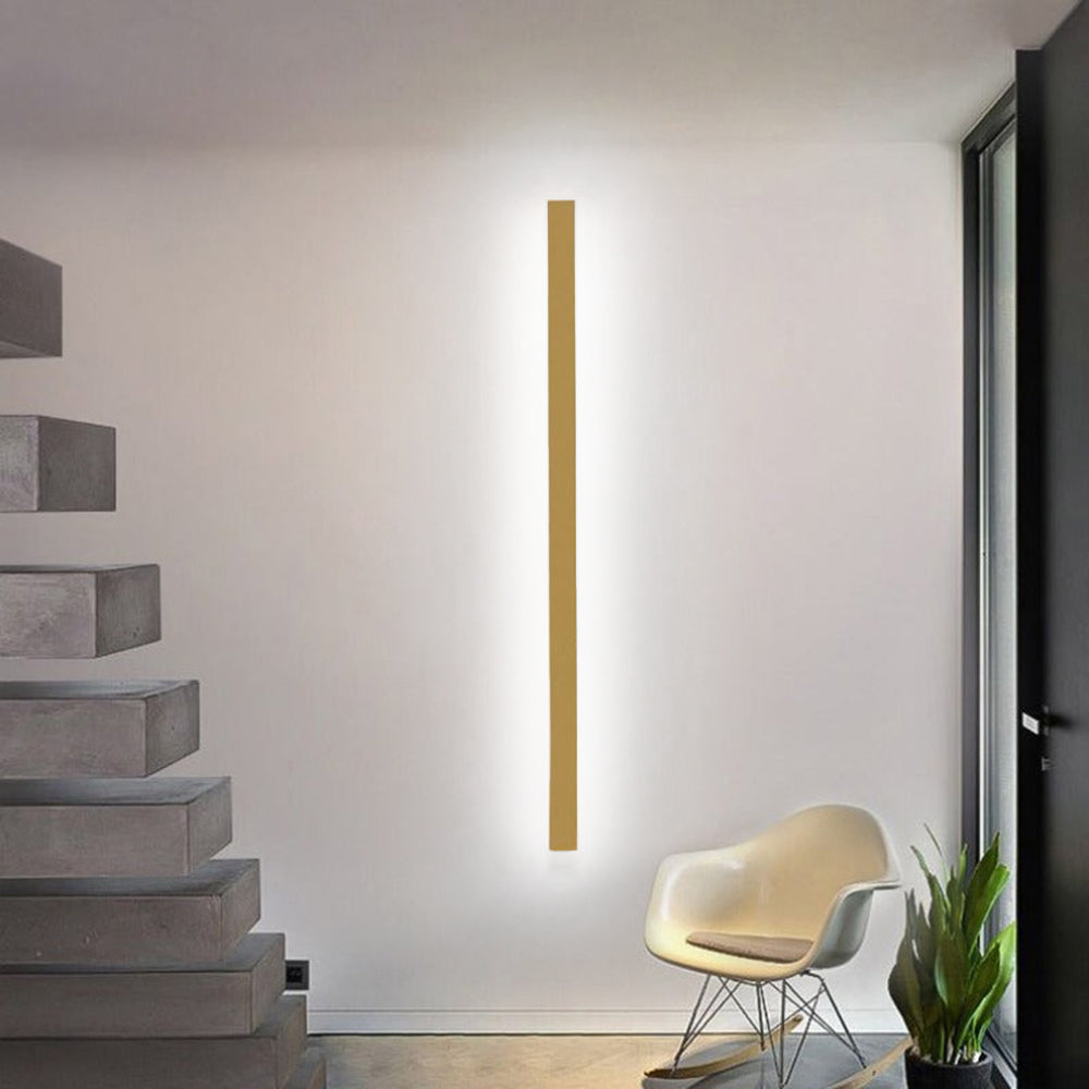 Arisha Minimalistische Lineare Wandleuchte LED Gold/Schwarz/Weiß Schlafzimmer