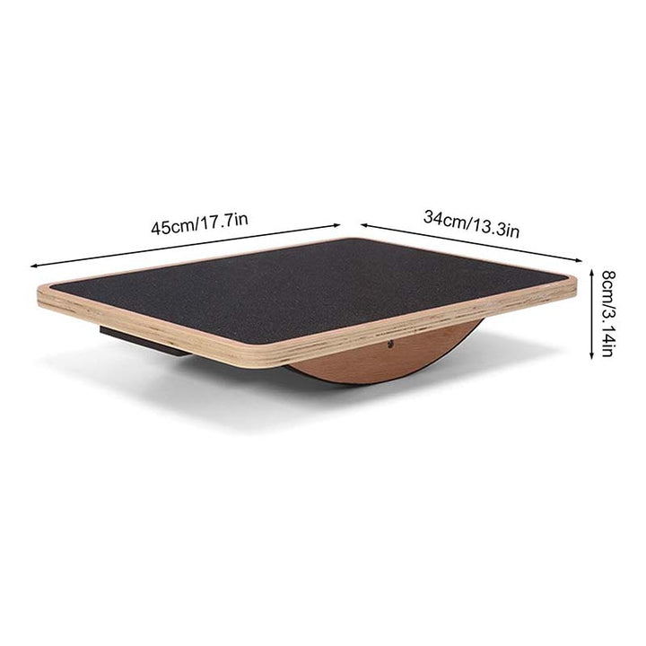 Wooden Balance Board - Training for Strength, Balance and Rehabilitation