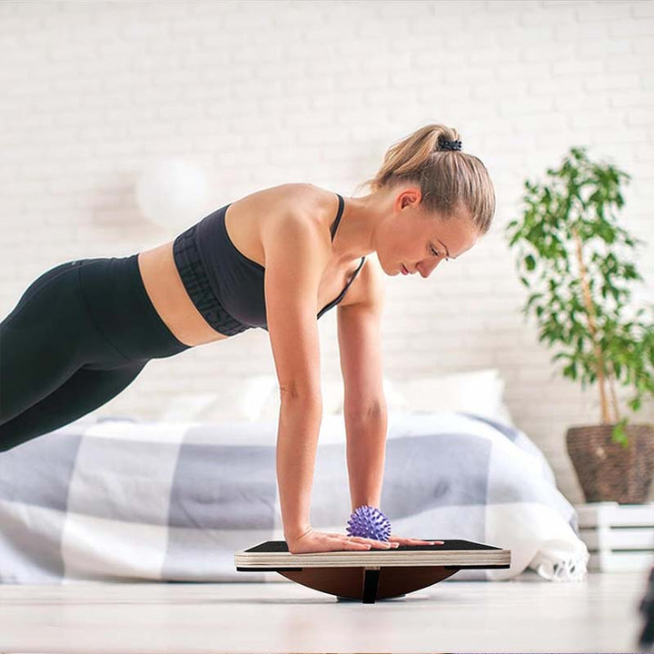 Wooden Balance Board - Training for Strength, Balance and Rehabilitation