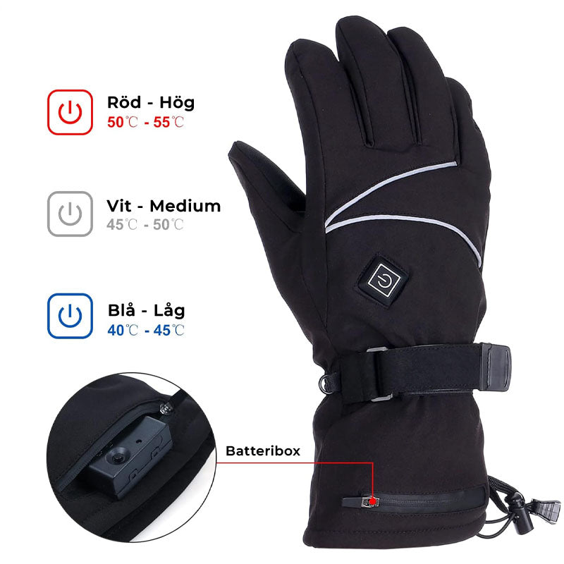 Battery-Heated Gloves – Adjustable Warmth for Winter Use