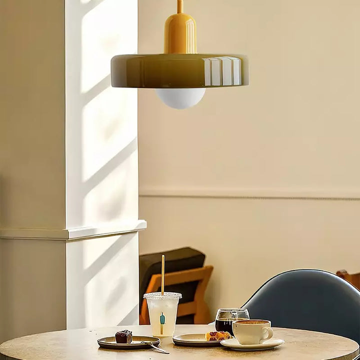 Colourful Bauhaus-Style Pendant Lamp - StiloGlas
