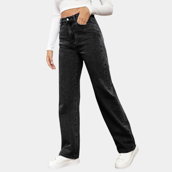 Straight-Leg Jeans in Denim Blend