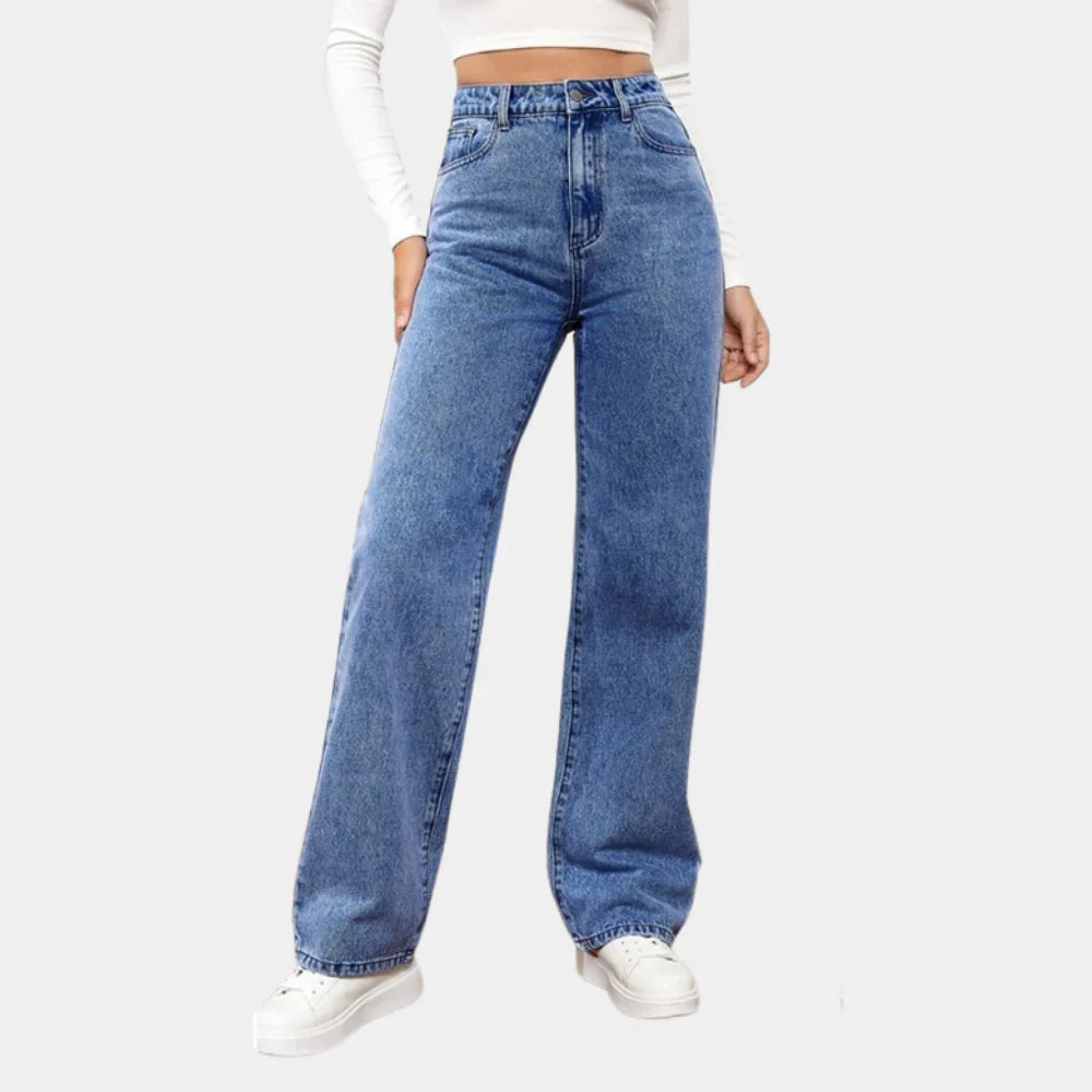 Straight-Leg Jeans in Denim Blend