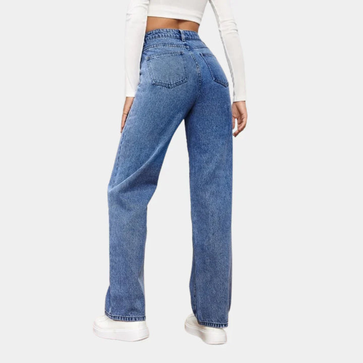 Straight-Leg Jeans in Denim Blend