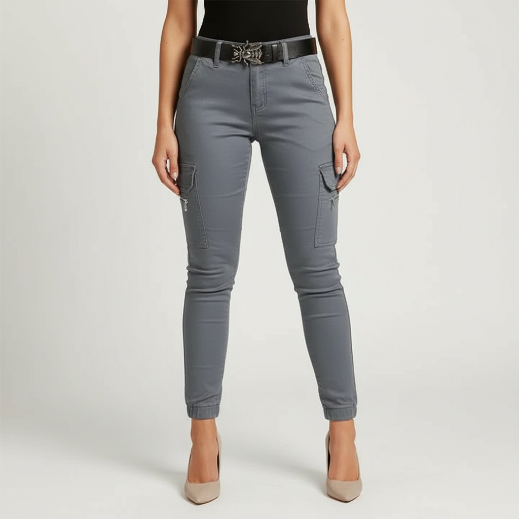Cargo Jeans with Elasticated Cuffs - Regina
